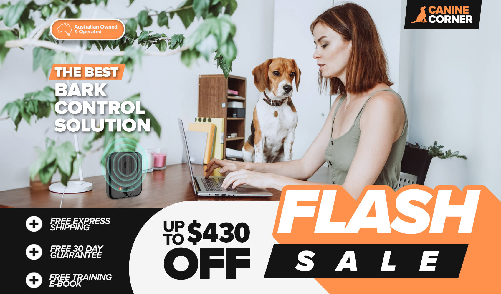 Shop Barkbuddy ultrasonic bark control devices – Black Friday Flash Sale live now.