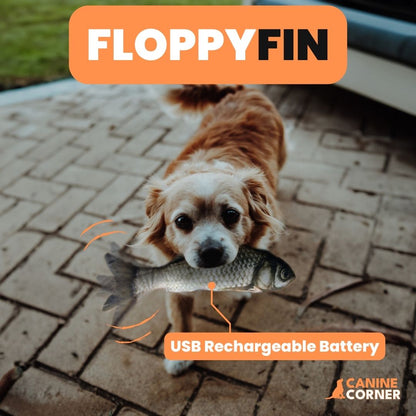 FloppyFin - Interactive Fish Toy - CANINE CORNER