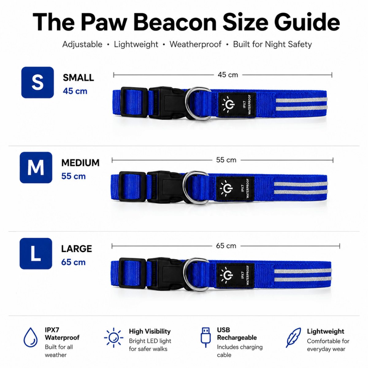 The Paw Beacon™ LED Visibility Collar - CANINE CORNER